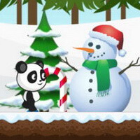 Christmas Panda Run game