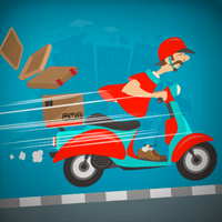 Crazy Courier Ride Online Game