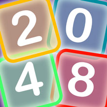 Neon 2048 game