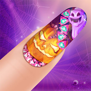 Glow Halloween Nails